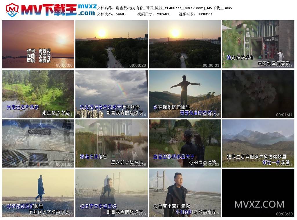 谢鑫贤-远方有你_国语_流行_YF400777